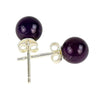 Amethyst ear-studs 925 silver