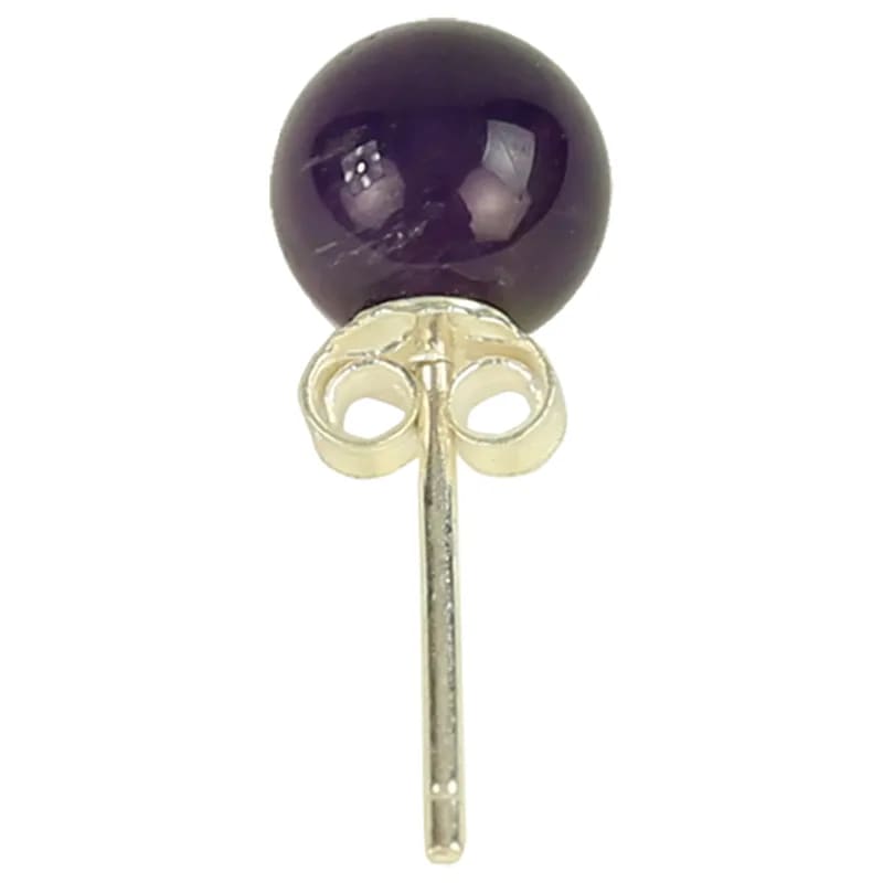Amethyst ear-studs 925 silver