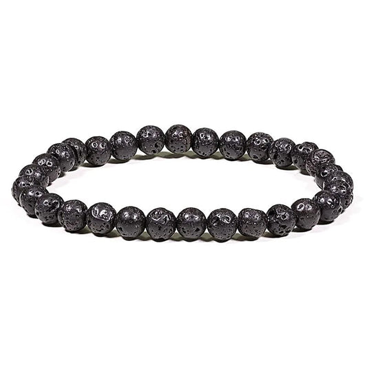 Armband schwarz Lavastein