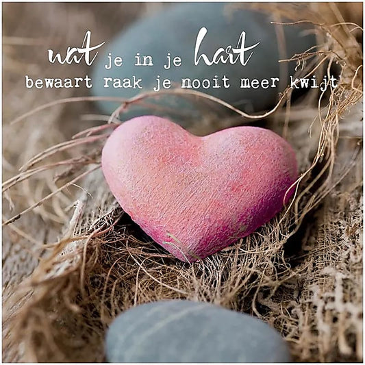 Dubbele kaarten Wat je in je hart bewaart...
