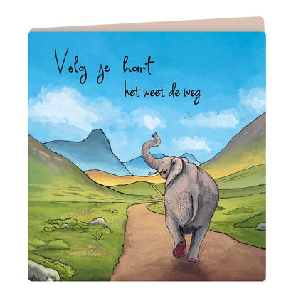 Dubbele kaarten Volg je hart.. de gros thumb