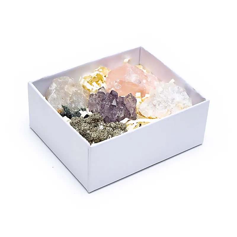 Scatola regalo con 5 minerali