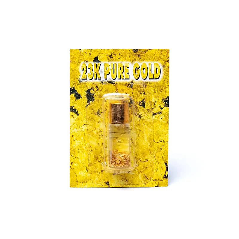 Présentoir de bouteilles avec feuille d'or pur - 60 pièces - 8x6x1cm; 10g