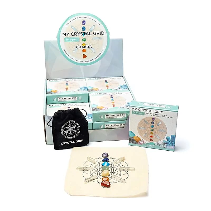 Kristallgitter Chakra-Display