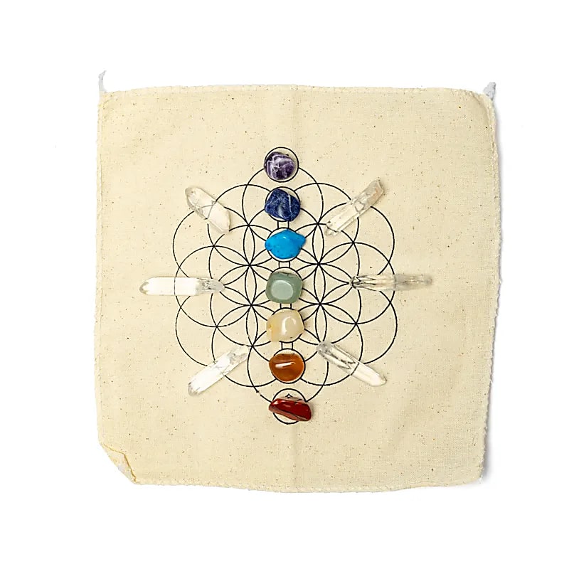 Kristallgitter Chakra-Display
