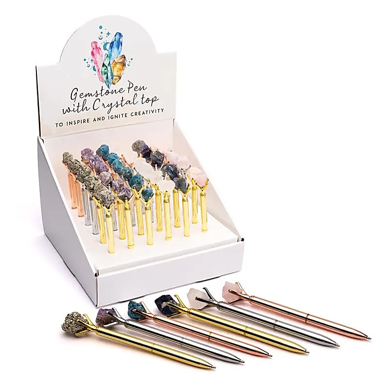 Penne con pietre assortite 36 pezzi in espositore