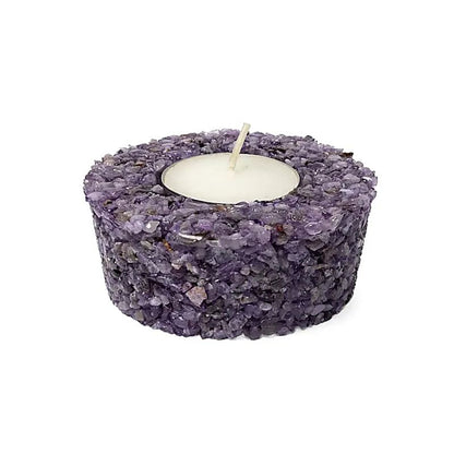 Candle holder round amethyst wholesale thumb