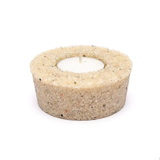 Bougeoir rond en cristal de roche