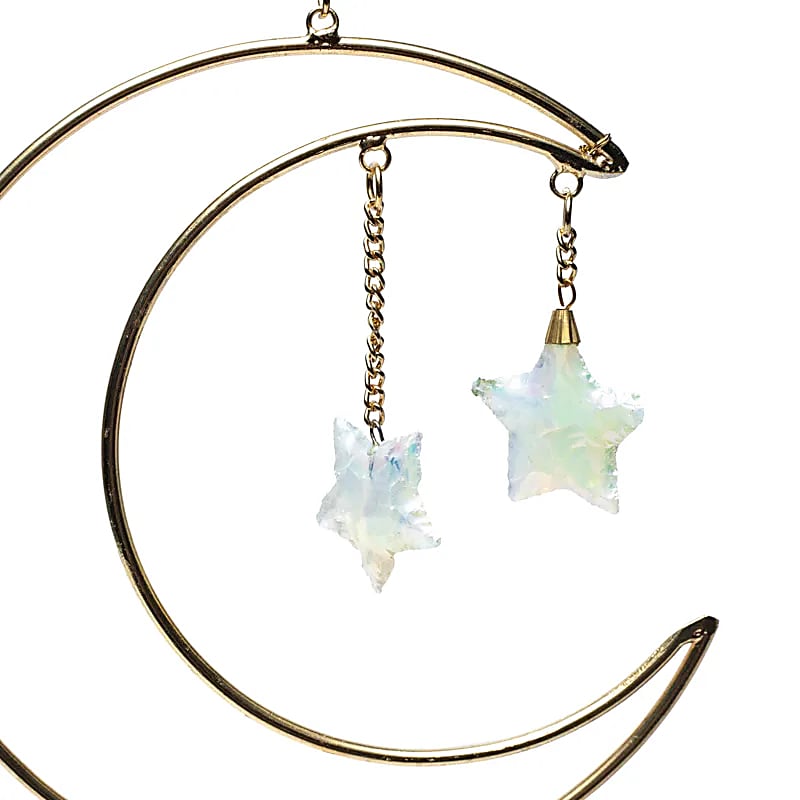 Pendente per finestre Luna crescente con lune