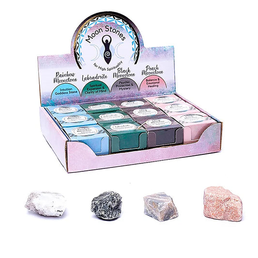 Moon Stones 12 pieces in pop up display box