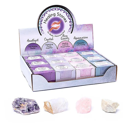 Healing Stones 12 pieces in pop up display box