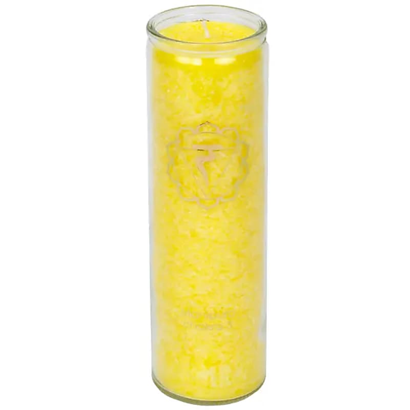 Candela profumata 3° chakra stearina 100 ore