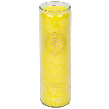 Candela profumata 3° chakra stearina 100 ore thumb