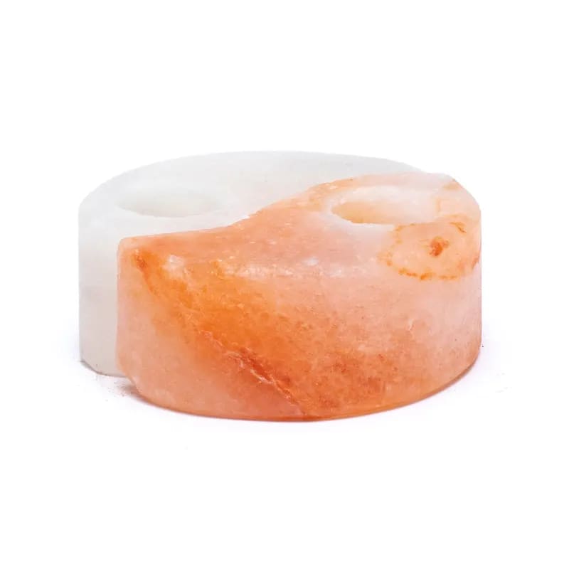 Buy Crystal salt tea light holder yin yang
