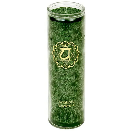 Candela profumata 4° chakra stearina 100 ore