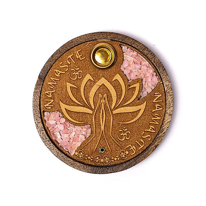 Buy Incense burner sticks &amp; cones Namaste rose quartz thumb