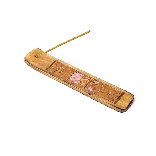 Incense holder Namaste rose quartz