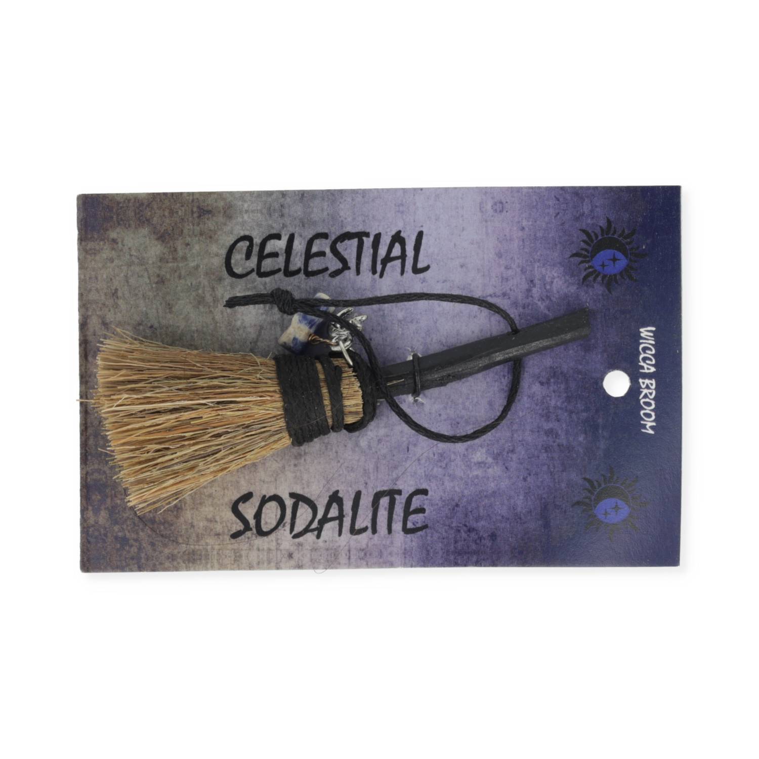 Mini scopa Celestial con sodalite all’ingrosso