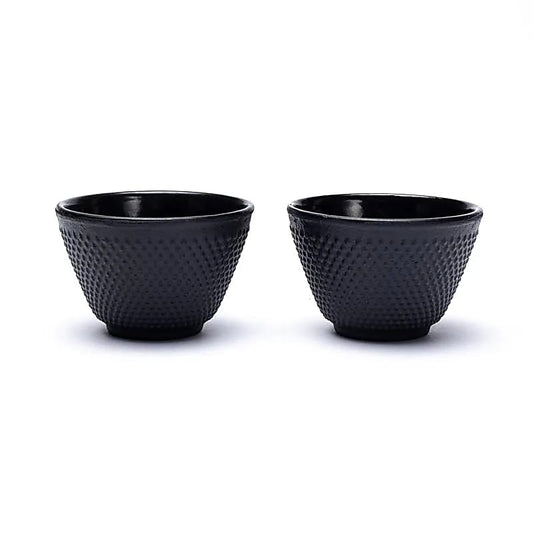Teetassenset mit 2 Tassen emailliert japanischer Stil