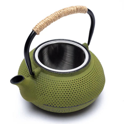 Tetsukyusu emaillierte Teekanne grün in japan. Stil Acryl thumb