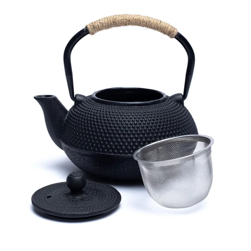 Tetera esmaltada Tetsukyusu 0,6 litros negro
