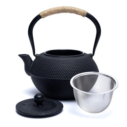 Tetsukyusu enameled 1,2 liter teapot black wholesale thumb