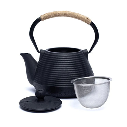 Tetsukyusu geëmailleerde 1,0 liter theepot zwart groothandel thumb