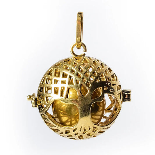 Colgante bola de embarazo Árbol de la vida color oro