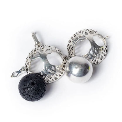 Pendentif grossesse Arbre de vie boule harmonie couleur arge de gros thumb