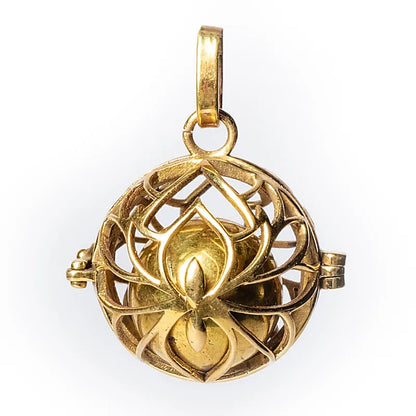 Pendentif grossesse Lotus boule harmonie couleur or thumb