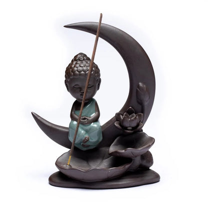 Rückfluss Wasserfall Weihrauchbrenner Buddha Mond großhandel thumb