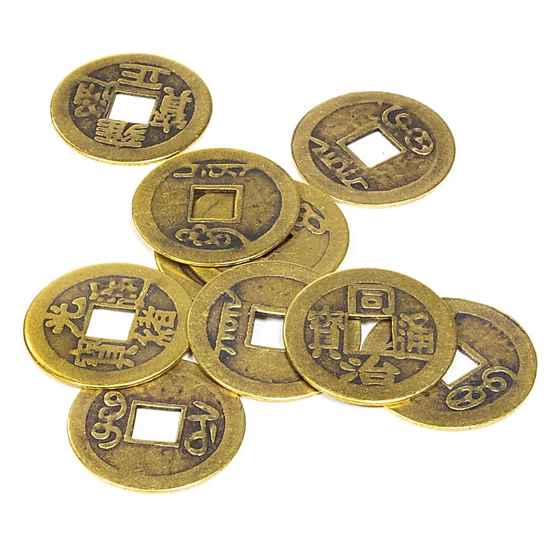 Monedas de la suerte de feng shui Set de 10