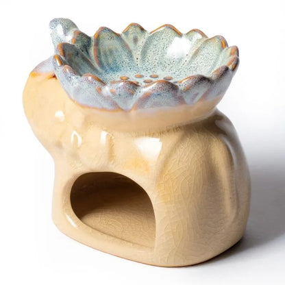 Aromatic oil and wax burner elephant natural wholesale thumb