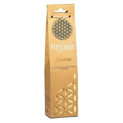 Organic Goodness Jasmin Weihrauchkegel + Halter thumb