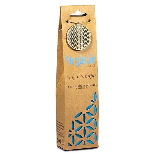 Organic Goodness Cônes déncens Nag Champa + brûleur
