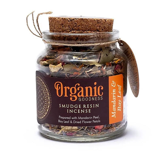 Mandarin & bay leaf smudge resin incense