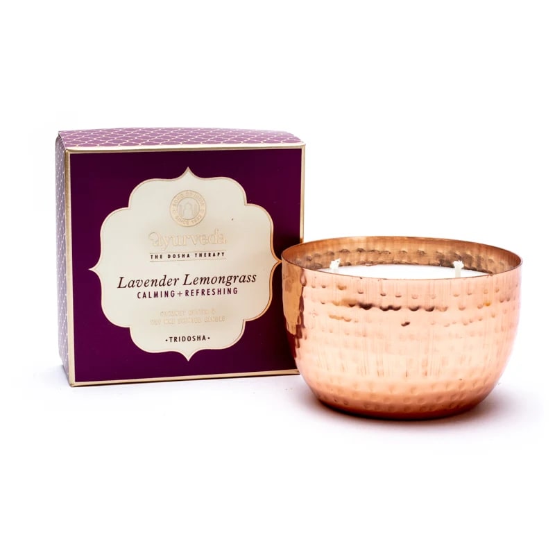 Acheter Tridosha Lavande Citronnelle Bougie parfumée 2 mèches en pot