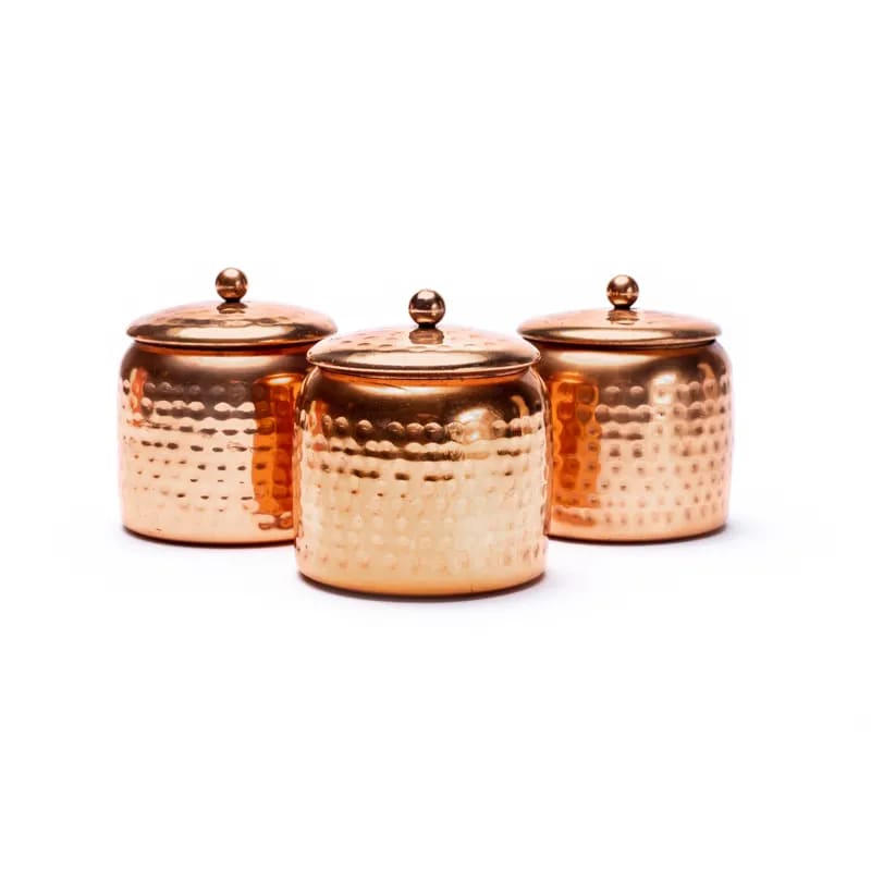 Veda vela perfumada en tarro con tapa set de 3
