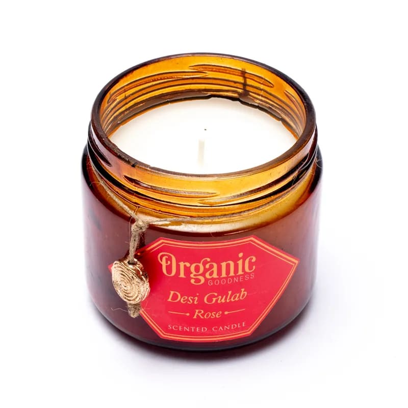 Organic Goodness Sojawachskerze Rose großhandel