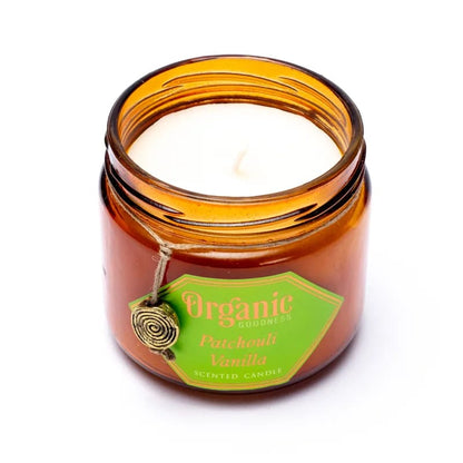 Organic Goodness soja was kaars Patchouli Vanille groothandel thumb