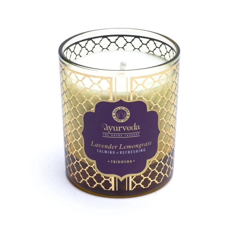 Tridosha Lavande Citronnelle Ayurveda Bougie parfumée