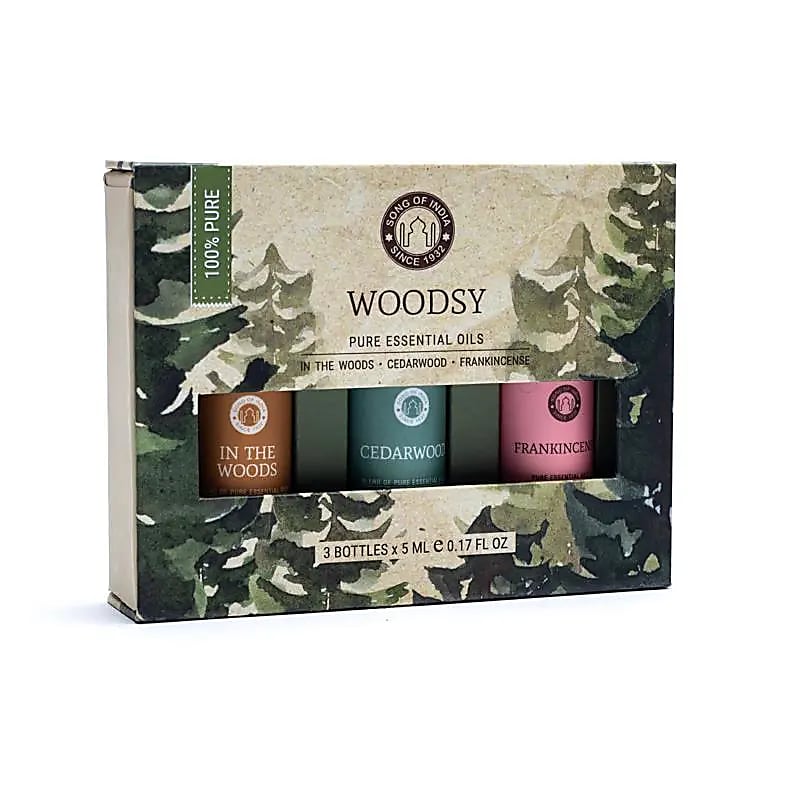 Set de aceites esenciales para aromaterapia Woodsy