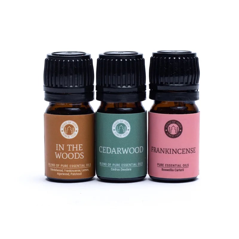 Set de aceites esenciales para aromaterapia Woodsy al por mayor