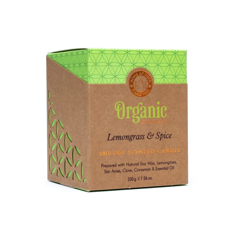 Organic Goodness scented candle Lemongrass & Spice