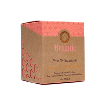 Organic Goodness Duftkerze Rose &amp; Geranie großhandel thumb