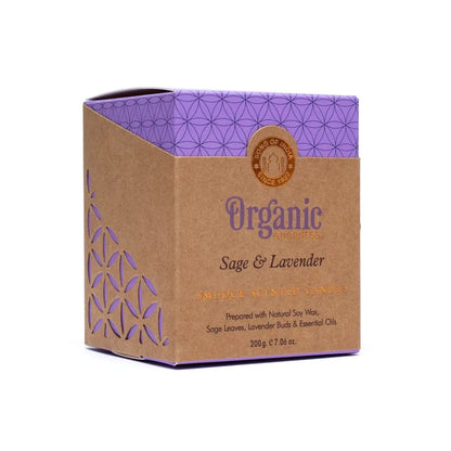 Organic Goodness scented candle Sage &amp; Lavender wholesale thumb