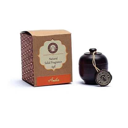 Crema perfumada de ámbar en tarro de palisandro thumb