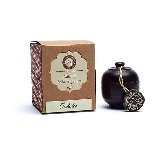Crema perfumada de orquídea en tarro de palisandro
