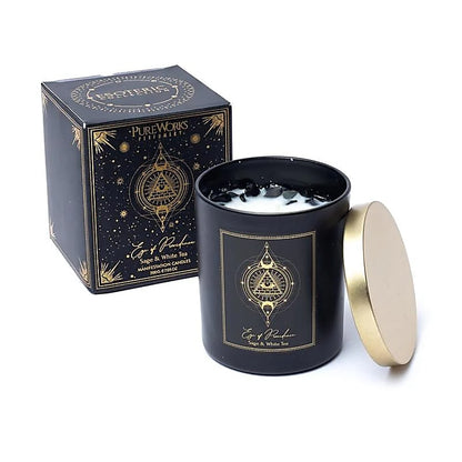 Manifestation candle Eye of Providence in glass with lid thumb
