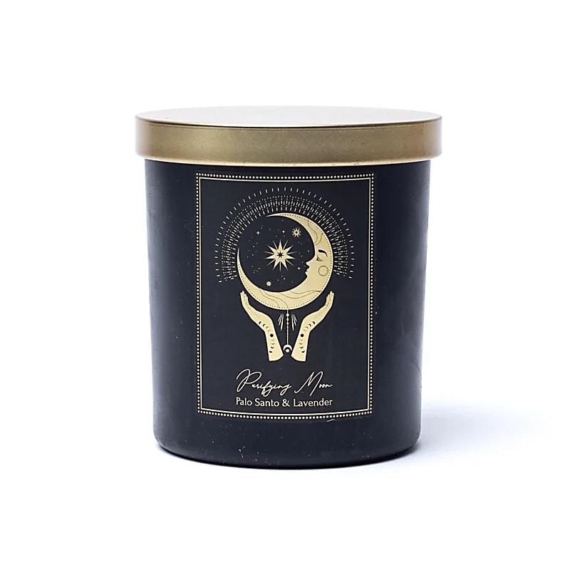 Vela Manifestation Purifying Moon en vidrio con tapa al por mayor